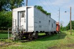 MKT MOW Car #100186 is on display at the Fort Smith Trolley Museum